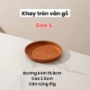 Khay Nhựa Vân Gỗ Tròn, Đĩa Gỗ Beech Decor Sang Trọng Nhật Bản, Giá 39.000₫ 10