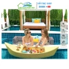Khay nổi bể bơi dạng thuyền nhựa cao cấp Ngọc Anh - Decor homestay, khách sạn, giá 360.000₫ 2