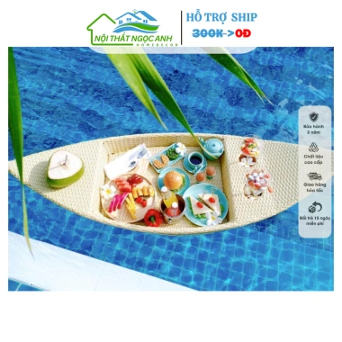 Khay nổi bể bơi dạng thuyền nhựa cao cấp Ngọc Anh - Decor homestay, khách sạn, giá 360.000₫ 10 Khay nổi bể bơi dạng thuyền nhựa cao cấp Ngọc Anh - Decor homestay, khách sạn, giá 360.000₫ 10