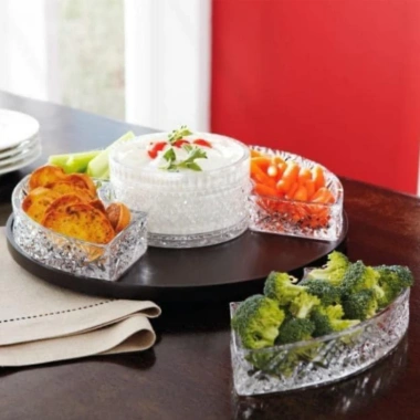Khay Pha Lê Tròn Chia Ô GODINGER DUBLIN - Nhập Đức, Chính Hãng, Giảm 22% còn 1.75tr 6