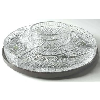 Khay Pha Lê Tròn Chia Ô GODINGER DUBLIN - Nhập Đức, Chính Hãng, Giảm 22% còn 1.75tr 9