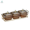 Khay phục vụ chia món khai vị - Đựng gia vị & chip, thiết kế tiện lợi, giảm 18%