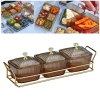 Khay phục vụ chia món khai vị - Đựng gia vị & chip, thiết kế tiện lợi, giảm 18% 4