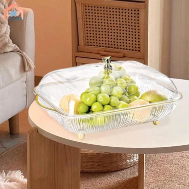 Khay phục vụ Multipurose di động nắp, Hộp thực phẩm cho bữa sáng, trái cây, sự kiện 2