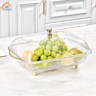 Khay phục vụ Multipurose di động nắp, Hộp thực phẩm cho bữa sáng, trái cây, sự kiện 8