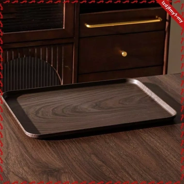 Khay phục vụ nhựa ABS hình chữ nhật - Đĩa ăn nhẹ đa năng, bộ sắp xếp tiệc cho bàn ăn phòng khách 6