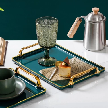 Khay phục vụ trang trí có tay cầm - Lưu trữ tiệc tiện lợi, giá 126.500₫