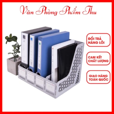 Khay Ráp 4 Ngăn Cứng Deli 9.846 - Màu Xanh Xám, Giá 135k Giảm Sốc