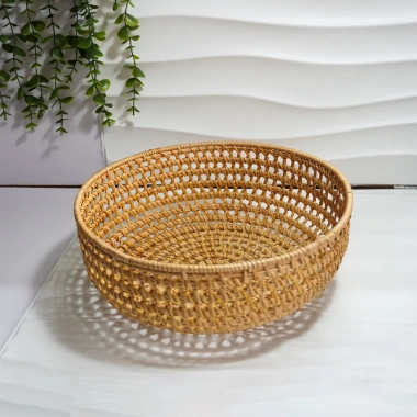 Khay Rổ Mây Đan Tay Vintage – Trang trí bàn ăn, quán cafe, homestay, giá 83.400đ 5