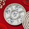 Khay Sứ Mây Tre Đan Bát Tràng - Đựng Mứt, Bánh Kẹo Tết Nhiều Mẫu Giá 430.000₫ 9