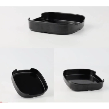 Khay Sushi Đen Vuông Fataco Melamine – Khay Đồ Ăn Sáng Bóng Mta-Mart2 26k 2