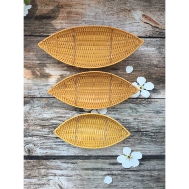 Khay thuyền nhựa giả mây đa năng, đựng trái cây, bánh kẹo – Chỉ 35.000, giảm 8.400