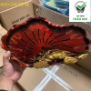 Khay trà lá sen vàng nhựa giả gỗ sang trọng - Giá giảm 53.000đ, chất liệu bền đẹp 2
