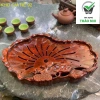 Khay trà lá sen vàng nhựa giả gỗ sang trọng - Giá giảm 53.000đ, chất liệu bền đẹp 5
