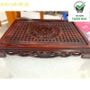 Khay trà lá sen vàng nhựa giả gỗ sang trọng - Giá giảm 53.000đ, chất liệu bền đẹp 6
