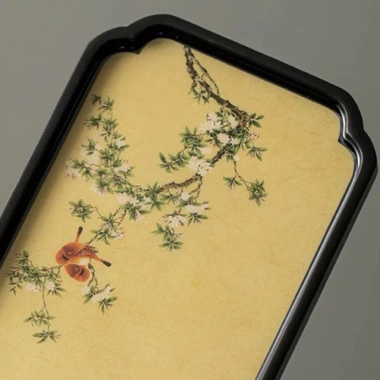 Khay Trà Mặt Sứ Độc Ẩm Họa Tiết Cây Mai 30x13cm - Giá chỉ 268.000₫