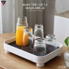 Khay trà nhựa chữ nhật 2 lớp ráo nước cao cấp JIANXIA - Khay úp cốc ly nhập khẩu, chống bám bẩn, giá 273.900₫ 2