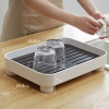 Khay trà nhựa chữ nhật 2 lớp ráo nước cao cấp JIANXIA - Khay úp cốc ly nhập khẩu, chống bám bẩn, giá 273.900₫ 9