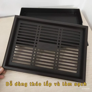 Khay Trà Nhựa Giả Gỗ Cao Cấp Hình Tròn Song Long - Đựng Ấm Chén, Giá 72.000đ