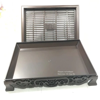 Khay trà nhựa giả gỗ họa tiết cổ truyền Song Long – Giá ưu đãi 64.880đ, chính hãng, chất lượng cao 2