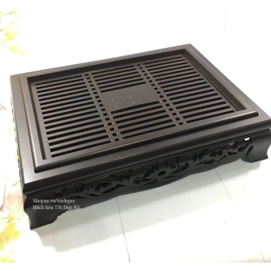 Khay trà nhựa giả gỗ họa tiết cổ truyền Song Long – Giá ưu đãi 64.880đ, chính hãng, chất lượng cao 3