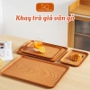 Khay Trà Nhựa Vân Gỗ Đẹp Sang Trọng - Đựng Đồ Ăn, Trái Cây, Trang Trí Bàn Trà - Giá 46.000đ