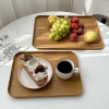 Khay Trà Nhựa Vân Gỗ Đẹp Sang Trọng - Đựng Đồ Ăn, Trái Cây, Trang Trí Bàn Trà - Giá 46.000đ 5