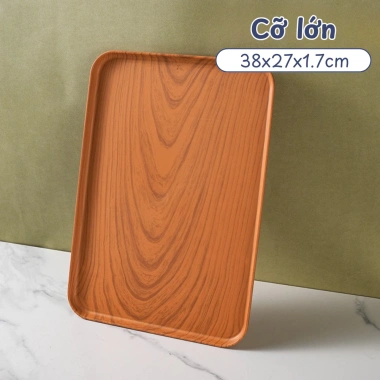 Khay Trà Nhựa Vân Gỗ MAISON – Sang Trọng, Đựng Đồ Ăn, Trái Cây, Giá 46.000₫ 10 Khay Trà Nhựa Vân Gỗ MAISON – Sang Trọng, Đựng Đồ Ăn, Trái Cây, Giá 46.000₫ 10