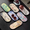 Khay Trà Thuyền Sứ Họa Tiết Đẹp Mắt - Phù Hợp Bàn Trà Đạo Dáng Oval, Giá 86.000₫