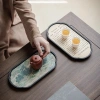 Khay Trà Thuyền Sứ Họa Tiết Đẹp Mắt - Phù Hợp Bàn Trà Đạo Dáng Oval, Giá 86.000₫ 4