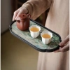 Khay Trà Thuyền Sứ Họa Tiết Đẹp Mắt - Phù Hợp Bàn Trà Đạo Dáng Oval, Giá 86.000₫ 5
