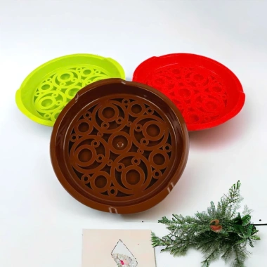 Khay Trà Tròn Vinh Nam Nhựa Cao Cấp Đựng Ấm Trà, Trái Cây, Ly Tách Giá Ưu Đãi 26.000 VND