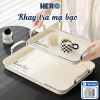 Khay Trà Úp Ly Cốc Decor HERO mạ bạc, quai cầm, đĩa đựng trái cây bánh kẹo nhựa ABS cao cấp – 67.000₫