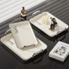 Khay Trà Úp Ly Cốc Decor HERO mạ bạc, quai cầm, đĩa đựng trái cây bánh kẹo nhựa ABS cao cấp – 67.000₫ 3