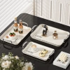 Khay Trà Úp Ly Cốc Decor HERO mạ bạc, quai cầm, đĩa đựng trái cây bánh kẹo nhựa ABS cao cấp – 67.000₫ 4