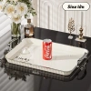 Khay Trà Úp Ly Cốc Decor HERO mạ bạc, quai cầm, đĩa đựng trái cây bánh kẹo nhựa ABS cao cấp – 67.000₫ 9