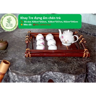 Khay tre đựng trà 3 size, 2 màu tự nhiên – Bền chắc, đẹp, giảm giá 81.000₫ 6 Khay tre đựng trà 3 size, 2 màu tự nhiên – Bền chắc, đẹp, giảm giá 81.000₫ 6