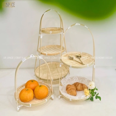 Khay Tre Tầng Đựng Bánh Mứt Hạt Dưa Trang Trí Tết Chụp Ảnh URSPACE 49.000₫