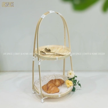 Khay Tre Tầng Đựng Bánh Mứt Hạt Dưa Trang Trí Tết Chụp Ảnh URSPACE 49.000₫