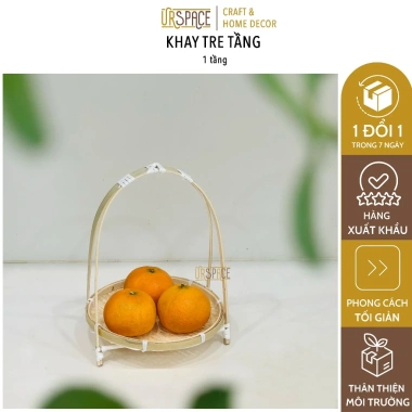 Khay Tre Tầng Đựng Bánh Mứt Hạt Dưa Trang Trí Tết Chụp Ảnh URSPACE 49.000₫