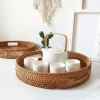 Khay Tròn Bamboo Mây Size 35 - Khay Trà Bánh Tay Cầm Trang Trí Tết 2.026 Giá 230k 3