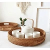 Khay Tròn Bamboo Mây Size 35 - Khay Trà Bánh Tay Cầm Trang Trí Tết 2.026 Giá 230k 4