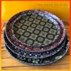 Khay tròn bê chống trượt hoa văn - Phục vụ nhà hàng, quán ăn, bưng cafe, đồ uống - Giá 60.000₫ 3