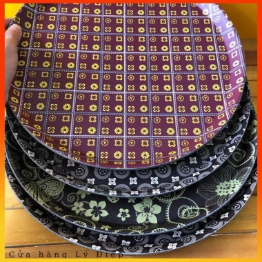 Khay tròn bê chống trượt hoa văn - Phục vụ nhà hàng, quán ăn, bưng cafe, đồ uống - Giá 60.000₫ 4
