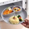 Khay Tròn Chia Ngăn Ăn Kiêng - Đĩa Chia Suất Giảm Cân 1 Người, Ăn Sáng, Trái Cây, Hạt Khô - Giá 42.000đ 4