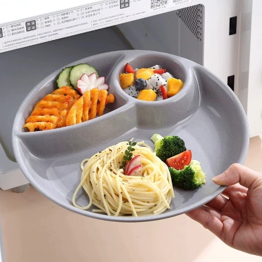 Khay Tròn Chia Ngăn Ăn Kiêng - Đĩa Chia Suất Giảm Cân 1 Người, Ăn Sáng, Trái Cây, Hạt Khô - Giá 42.000đ 4 Khay Tròn Chia Ngăn Ăn Kiêng - Đĩa Chia Suất Giảm Cân 1 Người, Ăn Sáng, Trái Cây, Hạt Khô - Giá 42.000đ 4