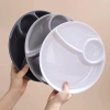 Khay Tròn Chia Ngăn Ăn Kiêng - Đĩa Chia Suất Giảm Cân 1 Người, Ăn Sáng, Trái Cây, Hạt Khô - Giá 42.000đ 5
