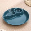 Khay Tròn Chia Ngăn Ăn Kiêng - Đĩa Chia Suất Giảm Cân 1 Người, Ăn Sáng, Trái Cây, Hạt Khô - Giá 42.000đ 6