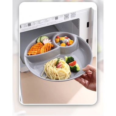 Khay Tròn Chia Ngăn Ăn Kiêng - Đĩa Chia Suất Giảm Cân 1 Người, Ăn Sáng, Trái Cây, Hạt Khô - Giá 42.000đ 7 Khay Tròn Chia Ngăn Ăn Kiêng - Đĩa Chia Suất Giảm Cân 1 Người, Ăn Sáng, Trái Cây, Hạt Khô - Giá 42.000đ 7