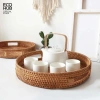 Khay Tròn Đựng Đồ ECOHUB Bằng Mây Khay Trà Bánh Tay Cầm Trang Trí Tết 2.026 Giá 200.485 VND 2